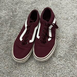 Maroon classic vans